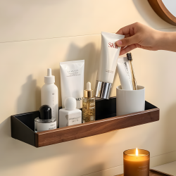 Metal & Wooden Shelf 40 cm